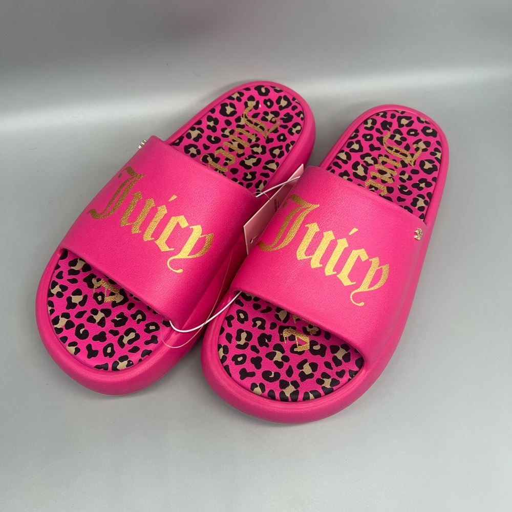 Juicy couture slider sandals size 8